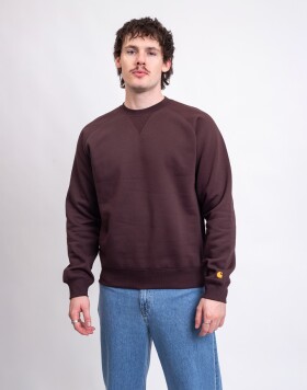 Carhartt WIP Chase Sweat Palisander/Gold S
