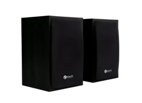 C-TECH SPK-09 dřevěné černá / 2.0 / reproduktory / 3.5 mm jack / RMS 4W (8594125010317)
