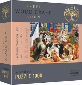 Trefl Wood Craft Origin - Puzzle - Psí přátelství