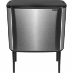 Brabantia Bo Touch Odpadkový koš 36 L matná stříbrná / 54 x 68 x 31.2 cm (315848)