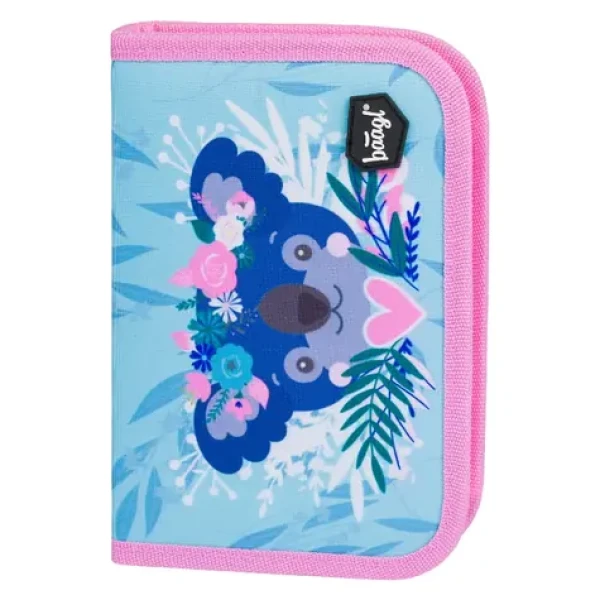 BAAGL Školní penál klasik dvě chlopně Koala / 19.5x12.5x5.5 cm (A-8782)