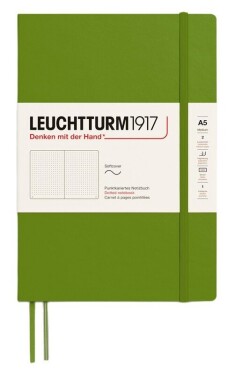Zápisník Leuchtturm1917 A5 měkké desky Moss tečkovaný