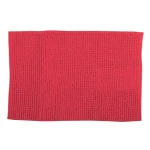 MSV Koupelnová předložka CHENILLE červená / Mikrovlákno / Protiskluzová / 40 x 60 cm