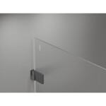 MEXEN/S - Lunar-B sprchové dveře křídlové levé 65 cm, transparent, grafit metal 832-065-000-95-00-L