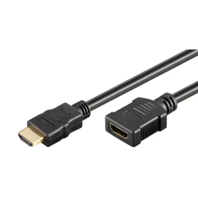 Neutralle HDMI prodlužovací kabel černá / Prodlužovací kabel / HDMI samec - HDMI samice / HDMI 2.0 / 5m