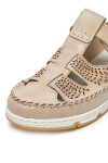 Polobotky Rieker 49958-61 Přírodní kůže (useň)/-Přírodní kůže (useň)