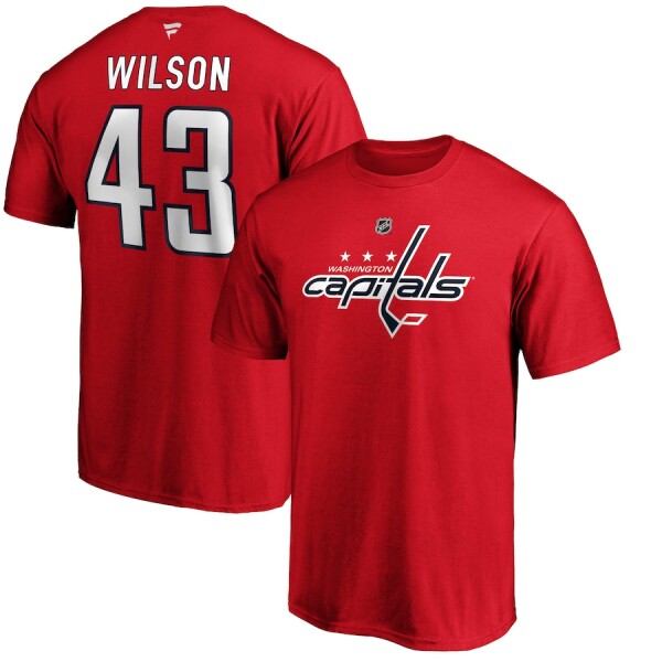 Fanatics Pánské Tričko Tom Wilson #43 Washington Capitals Stack Logo Name Number Velikost: