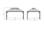 Sojag Messina 12x20 363x598x307 cm antracit