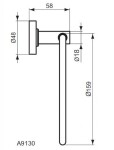 IDEAL STANDARD - IOM Držák na ručník, chrom A9130AA