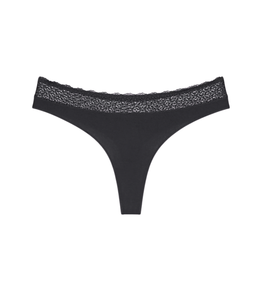 Dámská tanga Feel of Modal String 2P - BLACK - černá 0004 - TRIUMPH BLACK L