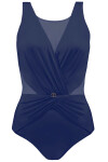 Dámské jednodílné plavky Fashion 7 1006V 17 - SELF tmavě modrá 4XL
