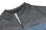 Pánský cyklistický dres LEADER, šedá/antracit (elastický materiál MicroCool, velikost 3XL)