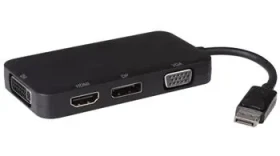 PremiumCord adaptér DisplayPort - DP + HDMI + DVI + VGA / 1080p / 4K*2K (kportad16)