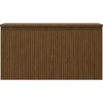 MEXEN/S - Rivel koupelnová skříňka pod umyvadlo 90 cm s deskou, 1 šuplík, reliéf , ořech 91A20-09047-1-BFC86