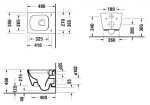 DURAVIT - Viu Závěsné WC Compact, Rimless, DuraFix, s HygieneGlaze, alpská bílá 2573092000