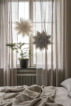 Watt & Veke Závěsná svítící hvězda Maja White 50 cm, bílá barva, papír