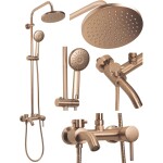 REA - Sprchový set Luis Brush Copper REA-P7156