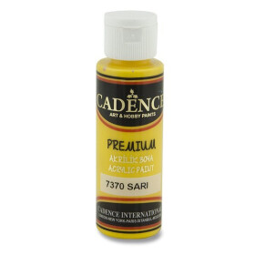 Akrylová barva Cadence Premium - žlutá hořčičná / 70 ml