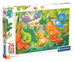 Puzzle Šťastná oáza dinosaurů Maxi 24 dílků