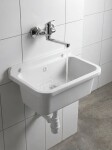 AQUALINE - Závěsná výlevka 55x34cm, plast, bílá PI5055