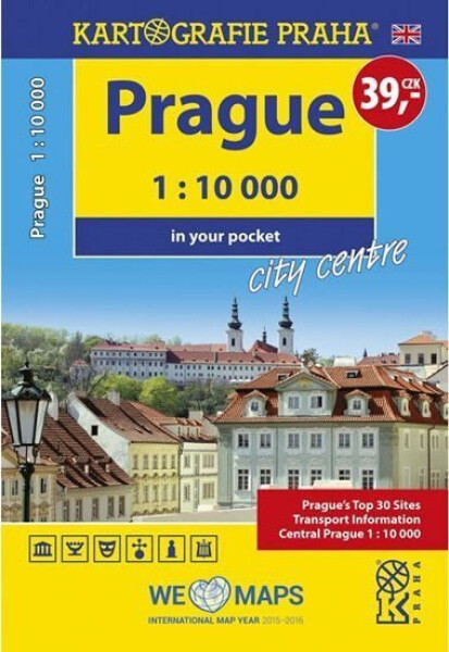 Prague - 1:10 000 in your pocket city centre, 4. vydání