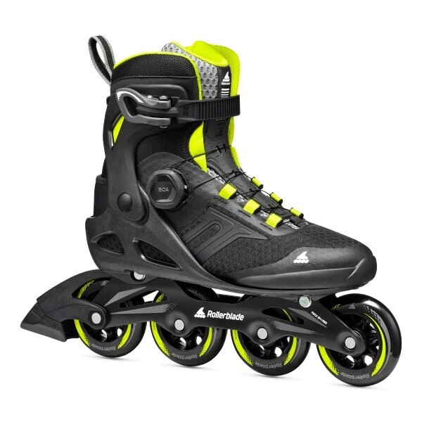 Kolečkové brusle Rollerblade Macroblade 84 Boa, Black/Lime Velikost EUR: 42 - 42,5