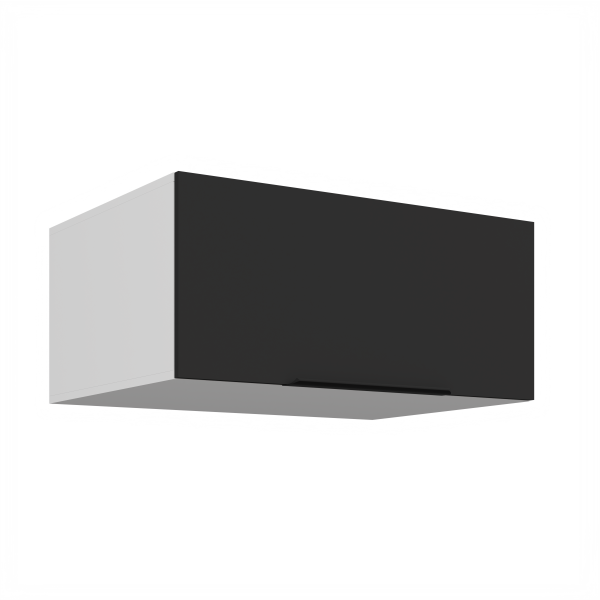 Horní skříňka Aria 80 NAGU-36 1F Barva korpusu: Bílá, Barva dvířek: BL - Black AFM