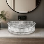REA - Umyvadlo na desku Harper Transparent 50x37 REA-U8525