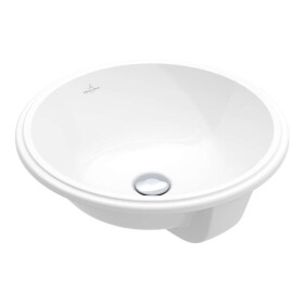 VILLEROY & BOCH - Architectura Vestavné umyvadlo, průměr 40 cm, bez přepadu, CeramicPlus, alpská bílá 5A7546R1