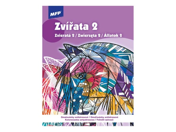 Antistresové omalovánky 210x290mm/32 stran - Zvířata 2