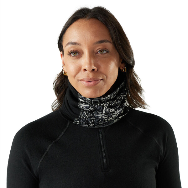 SMARTWOOL Thermal Merino Colorblock Neck Gaiter, Black Deco Floral univerzální