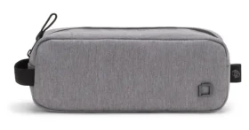 Dicota Eco Motion světle šedá / Pouzdro na příslušenství / recyklovaný polyester / 23 x 9 x 8 cm (D31882-RPET)