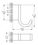 GROHE - Selection Háček, kartáčovaný Hard Graphite 41039AL0