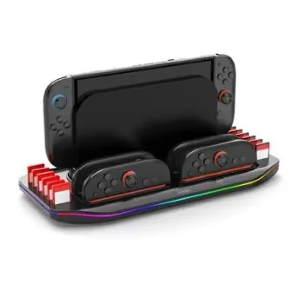 IPega SW2210 Multifunkční Nabíjecí RGB Stojan pro Nintendo Switch 2 černá (57983127240)