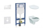 GEBERIT - Duofix Set předstěnové instalace, klozetu Alpha a sedátka softclose, tlačítko Sigma30, bílá/chrom SANI11CD3104
