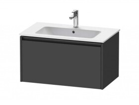 DURAVIT - Ketho.2 Umyvadlová skříňka 44x81x48 cm, 1 zásuvka, grafit mat K25063049490000