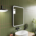 Zrcadlo se senzorem SAT Feel 60x80 cm černá SATZFEEL6080CE SATZFEEL6080CE