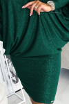 Dámské šaty 402-2 Tmavě zelená - Numoco tmavě zelená XXL/XXXL