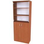 Nábytek Mikulík Skříň program sektor č.9 prosklená - hl. 43 cm Rozměry: (š x h x v): 80 x 43 x 175 cm