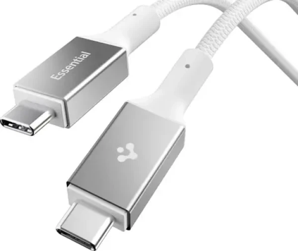 Spigen EB24015CC Essential USB C na USB C 240W kabel 1.5m bílá / USB 4.0 (ACA10422)