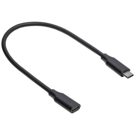 Akyga USB kabel USB-C ® zástrčka, USB-C ® zásuvka 0.30 m černá AK-USB-32