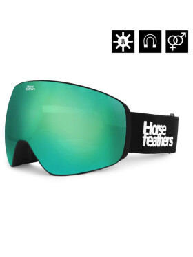 Horsefeathers SCOUT black/mirror green pánské brýle na snowboard