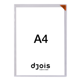 Djois samolepicí kapsa - Kang Easy Clic, A4, nepermanentní, červené, 5 ks