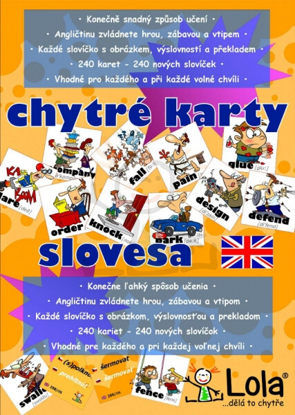 Chytré karty - Angličtina slovesa