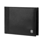 Victorinox Altius Alox Slim Bi-Fold Wallet černá / Peněženka / kůže / RFID ochrana karet / 6 karetních přihrádek (611573)