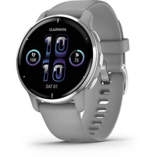 Garmin Venu 2 Plus šedá / Chytré hodinky / 1.3 / BT / ANT+ / Wi-Fi / 5 ATM (010-02496-10)