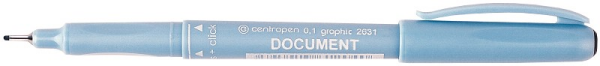 Dokumentní liner Centropen 2631 0,3mm černý
