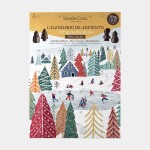 Čokoládový adventní kalendář 3D postavičky hořká čokoláda 216g