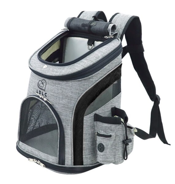 Smart šedo-modrý batoh pro psa | do 6 Kg Barva: Černá, Dle váhy psa: do 3 kg