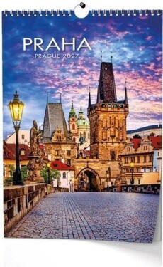 Nástěnný kalendář Praha A3